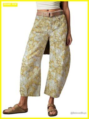 Mid Rise Wide Leg Jeans Barrel Jeans Y2k Patchwork Cartoon Printed Denim Pants